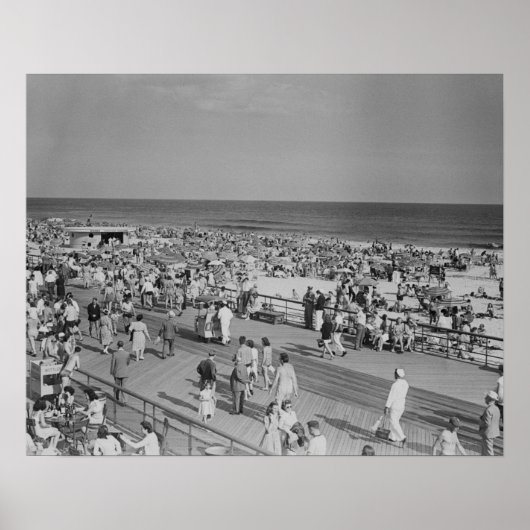 Poster Crowd Beach (Devant)