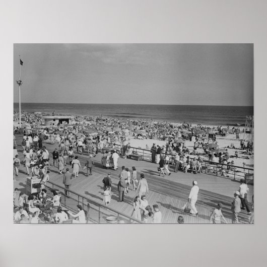 Poster Crowd Beach (Devant)