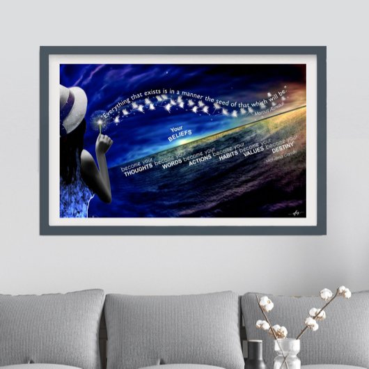 Poster Croyance - Les graines que vous semez et vos objec