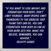 Poster Croyances de perte de poids 8 (Devant)