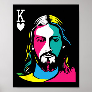 Poster Croyants chrétiens religieux Jésus Christ est roi