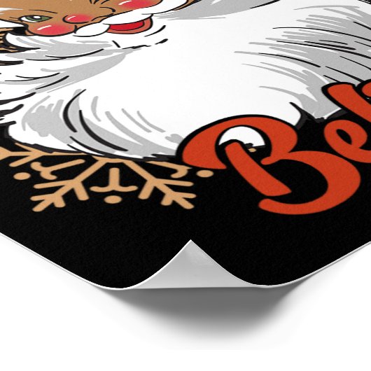 Poster Croyez Afro Père Noël African American Christmas B (Coin)