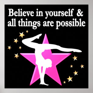 POSTER CROYEZ DANS VOS BUTS ET RÊVES DE GYMNASTIQUE