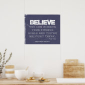 Poster Croyez en Denim Fitness (Cuisine)