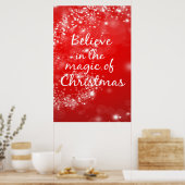 Poster Croyez en la magie de Noël 24x36 (Cuisine)