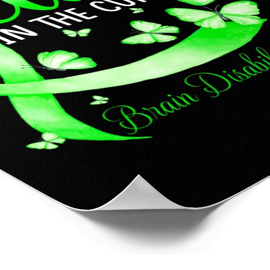 Poster Croyez En La Sensibilisation Aux Handicap Cerveau  (Coin)