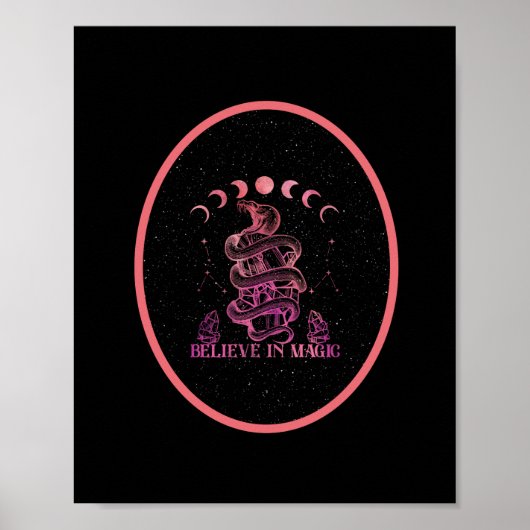 Poster Croyez En L'Art Céleste Magique Du Wiccan (Devant)