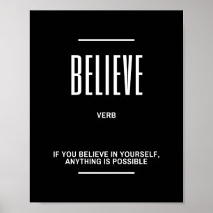 Poster Croyez En Votre Citation Motivationnelle