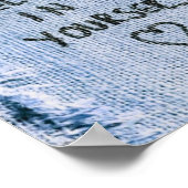 Poster Croyez en vous Blue Denim Motivational (Coin)