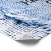 Poster Croyez en vous Blue Denim Motivational (Coin)