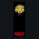 Poster Croyez en vous Leopard Pop Art Motivational<br><div class="desc">Posters Motivationnels Imprimés - Courage Motivationnel / Confiance Pop Art Leopard Head / Portrait Digital Animal Artwork - Leopard Eyes Pop Art Image</div>
