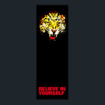 Poster Croyez en vous Leopard Pop Art Motivational<br><div class="desc">Posters Motivationnels Imprimés - Courage Motivationnel / Confiance Pop Art Leopard Head / Portrait Digital Animal Artwork - Leopard Eyes Pop Art Image</div>