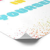 Poster Croyez en vous-même, Encourager Wall Art pour les  (Coin)