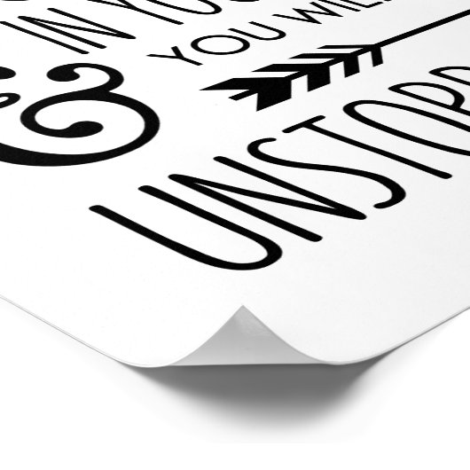 Poster Croyez en vous-même Inspirationnel (Coin)