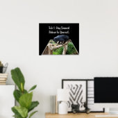 Poster Croyez En Vous-Même Message Avec Bearcat, (Bureau à domicile)