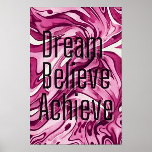 Poster Croyez En Vous-Même : Motivationnel Mots :