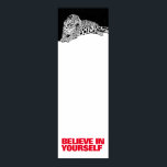 Poster Croyez en vous noir blanc Leopard Pop Art<br><div class="desc">Posters Motivationnels Imprimés - Courage Motivationnel / Confiance Pop Art Leopard Head / Portrait Digital Animal Artwork - Leopard Eyes Pop Art Image</div>