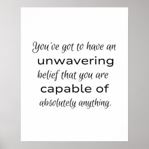 Poster Croyez Que Vous Êtes Capable : Motivation Class Po