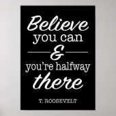 Poster Croyez Que Vous Pouvez Citer Motivationnel (Devant)