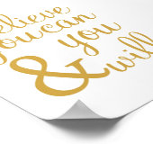 Poster Croyez que vous pouvez et que vous allez - art pri (Coin)