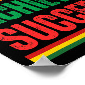 Poster Croyez Réussir Le Mois De L'Histoire Noire Fière (Coin)