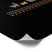 Poster CROYEZ VRAIMENT Chandail de Noël religieux chrétie (Coin)