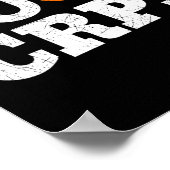 Poster Crps Orange Ruban Causalgie Reflex Neurovasculaire (Coin)