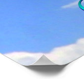 Poster CRPS / RSD Je choisis l'espoir sur la douleur bleu (Coin)