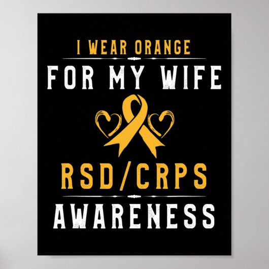 Poster Crpsrsd Sensibilisation Orange Ribbon Tee Don Pour (Devant)