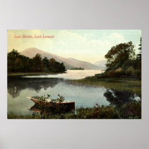 Poster Cru 1915 de Loch Lomond, Ecosse, détroits de Luss