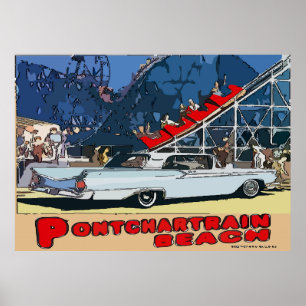 Poster Cru de plage de Pontchartrain de zéphyr