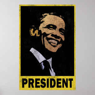 Poster Cru du Président Barack Obama