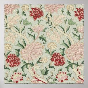 Poster Cru floral de Pre-Raphaelite de William Morris
