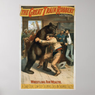 Poster Cru le grand vol de train