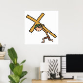 Poster Crucifix de Pâques (Bureau à domicile)