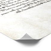 Poster Crucifix nucléaire bleu DESIDERATA (Coin)