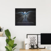 Poster Crucifixion, avec l'Esprit Saint, avec Écriture (Bureau à domicile)