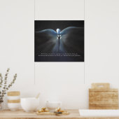 Poster Crucifixion, avec l'Esprit Saint, avec Écriture (Cuisine)
