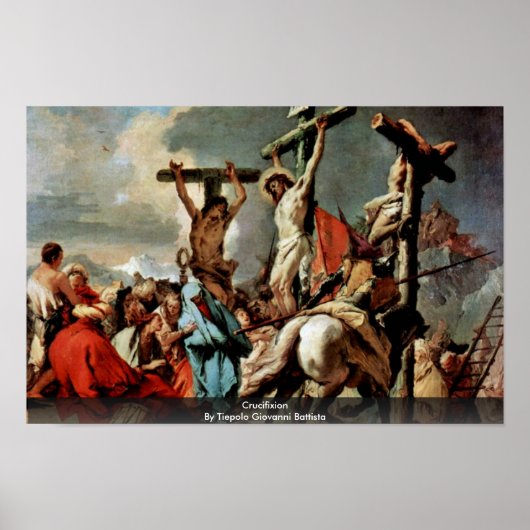 Poster Crucifixion De Tiepolo Giovanni Battista (Devant)