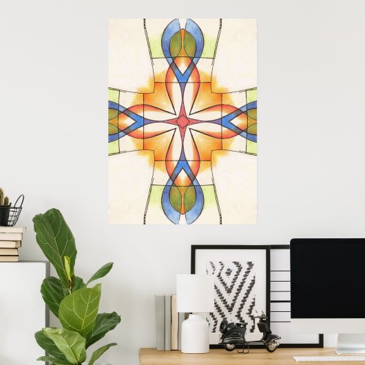 Poster Cruciforme XIII (Bureau à domicile)