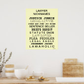 Poster Cruel Avocat Noms D'Avocat Drôle Noms D'Avocat (Cuisine)