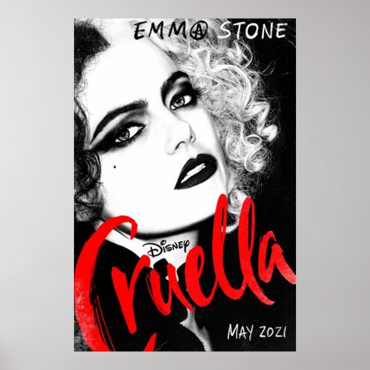 Poster Cruella 2021 Emma Stone Vertical (Devant)