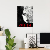 POSTER CRUELLA DE VIL (Bureau à domicile)