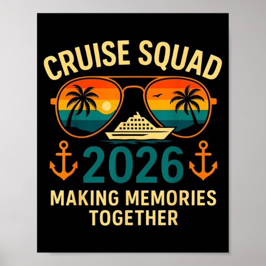 Poster Cruise Squad 2026 Family Vacation Matching Group S (Devant)