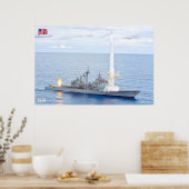 POSTER CRUISER DE MISSILES GUIDÉS - CG-63 (Cuisine)