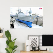 POSTER CRUISER DE MISSILES GUIDÉS - CG-73 (Bureau à domicile)