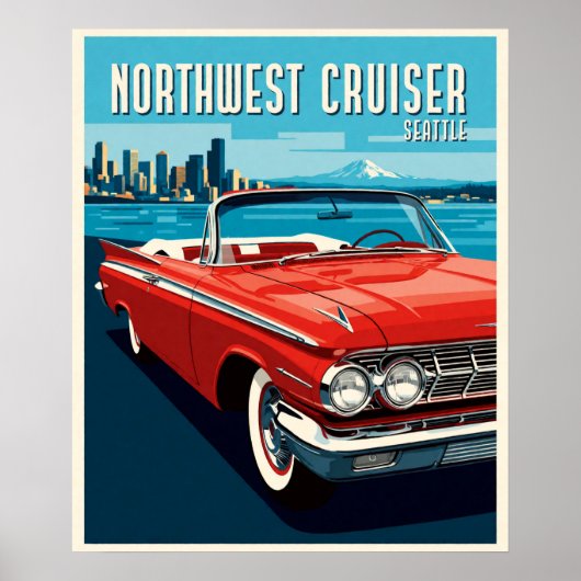 Poster Cruiser routier classique de Seattle (Devant)