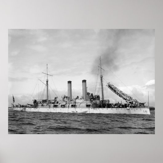 Poster Cruiser U.S.S. Atlanta, 1903 (Devant)