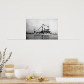 Poster Cruiser Washington ancré dans Seattle Harbour (Cuisine)