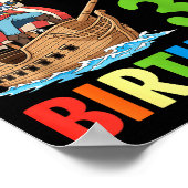 Poster Cruising Into My 3rd Birthday Rate Little Boy 3 Ye (Coin)